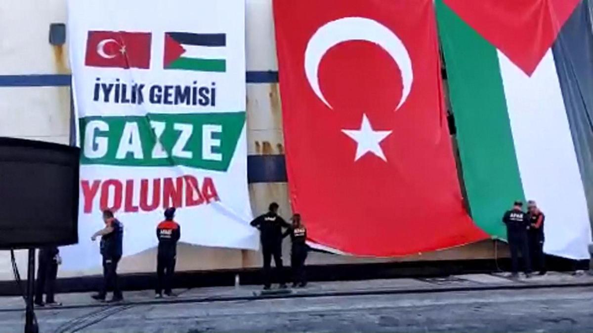 İyilik Gemisi bugün Gazzeye yola çıkıyor