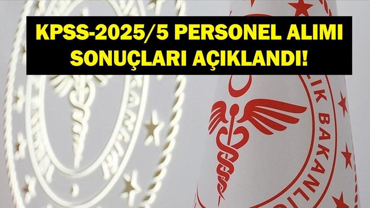 KPSS Sağlık Bakanlığı atama puanları! KPSS 2025/5 tercih sonuçları sorgulama ekranı