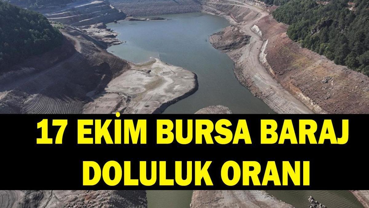 BURSA BARAJ DOLULUK ORANI NEDİR? 17 Ekim 2025 Cuma Bursa barajları bomboş! İşte Bursa barajlarında doluluk oranı