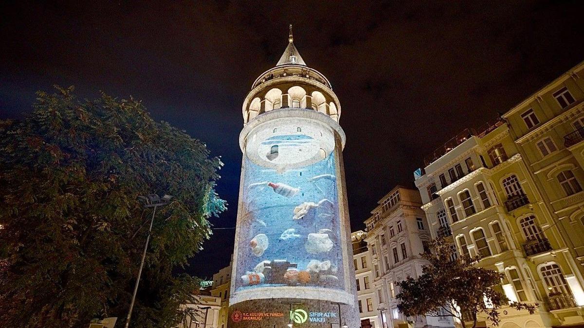 Galata Kulesinden Sıfır Atık mesajı
