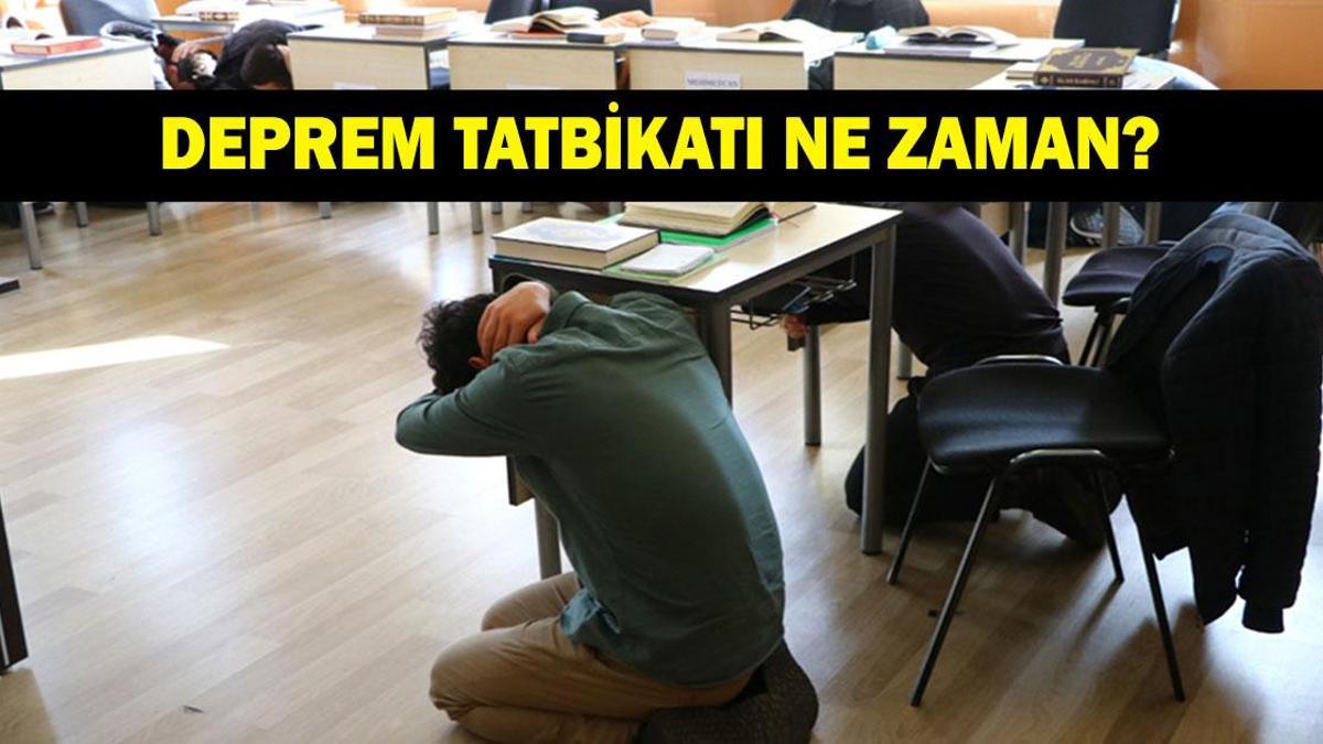 Deprem tatbikatı ne zaman? 2025 deprem tatbikatı ne zaman yapılacak?