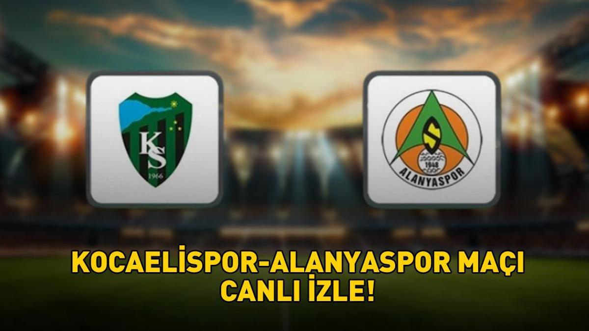 KOCAELİSPOR-ALANYASPOR MAÇI CANLI İZLE BEIN SPORTS 1 | Süper Lig Kocaelispor-Alanyaspor maçı ne zaman, saat kaçta? İşte canlı yayın bilgileri! KOCAELİSPOR-ALANYASPOR MAÇI CANLI İZLE BEIN SPORTS 1 | Süper Lig Kocaelispor-Alanyaspor maçı ne zaman, saat kaçta? İşte canlı yayın bilgileri!