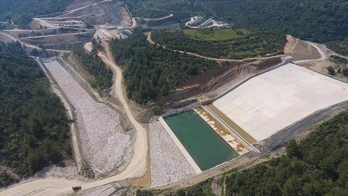 Muğla Yatağan Girme Barajında su tutulmaya başlandı
