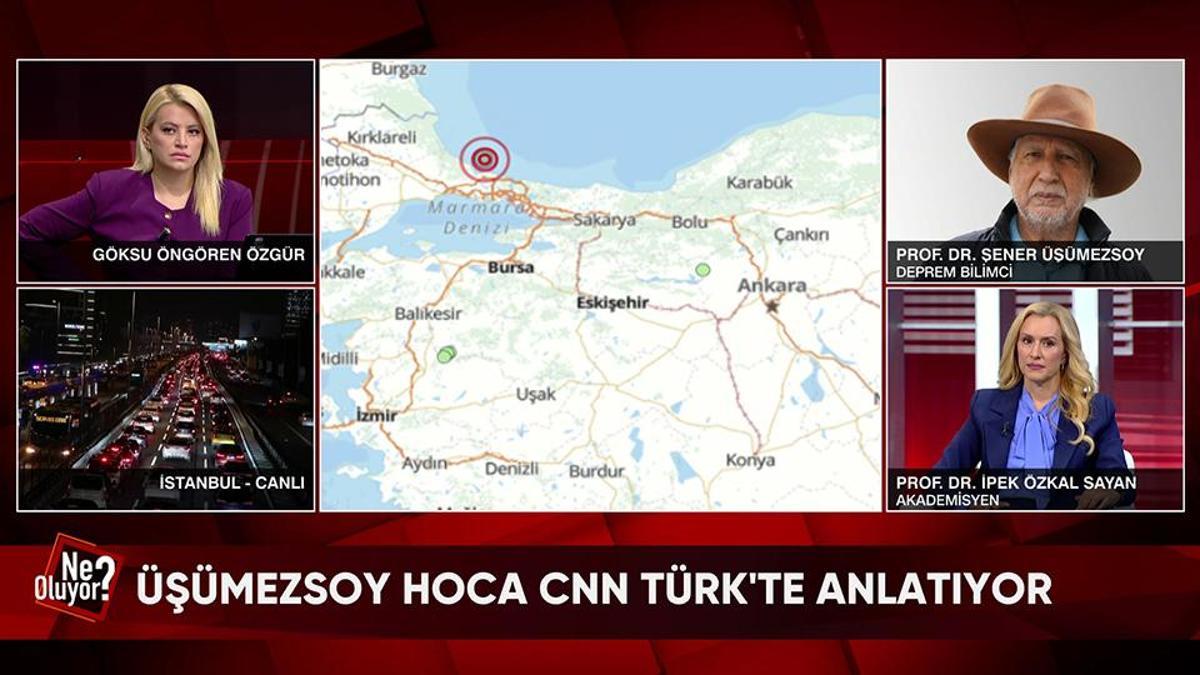Deprem Uzmanı Şener Üşümezsoy CNN TÜRKte 3,7lik deprem neyin habercisi?