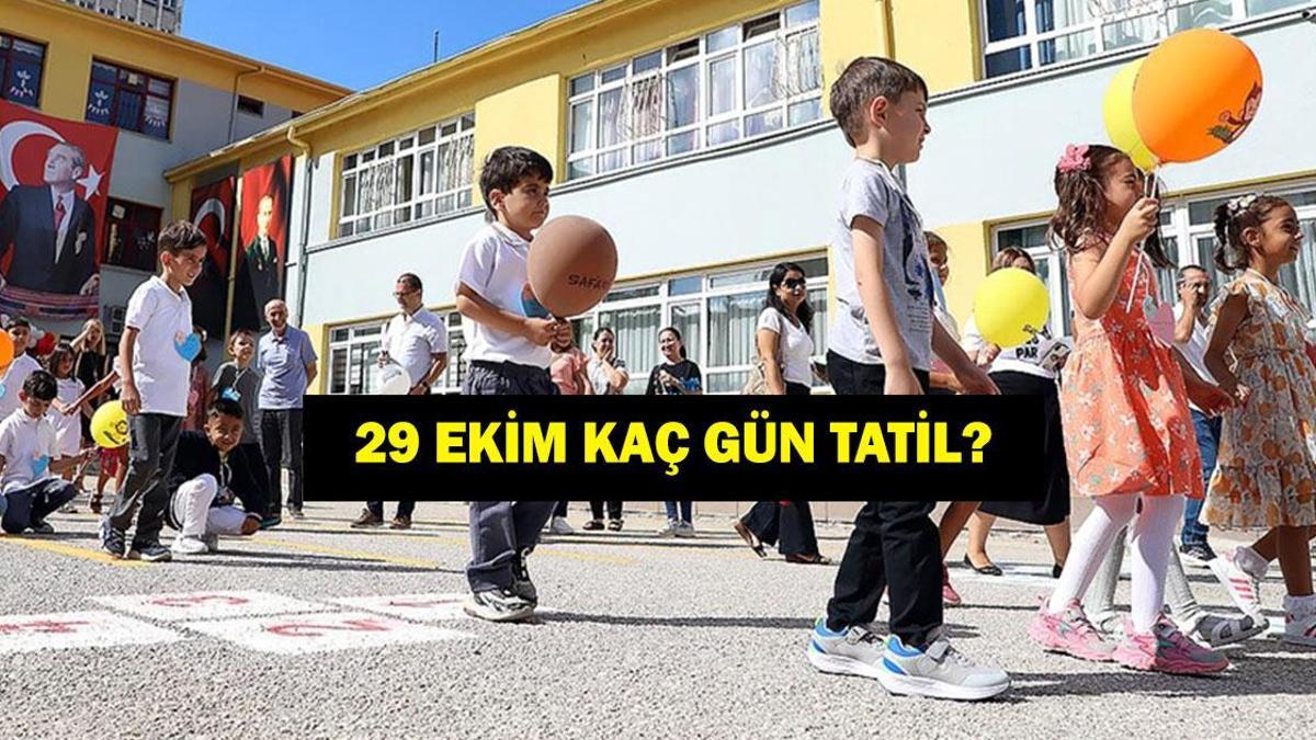 29 EKİM KAÇ GÜN TATİL? 29 Ekim Cumhuriyet Bayramı tatili kaç gün? 27 - 28 Ekim de tatil mi?