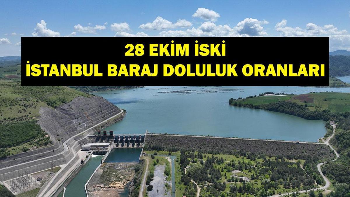 İSTANBUL BARAJ DOLULUK 28 EKİM: İSKİ İstanbul Baraj Doluluk Oranı Ne? Barajlar Ne Durumda?