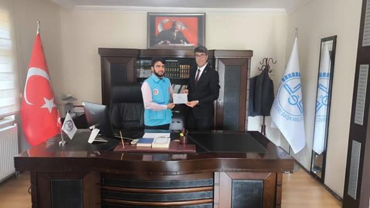 Keban'da Filistin'e destek kermeslerinde elde edilen gelir Müftülüğe teslim edildi