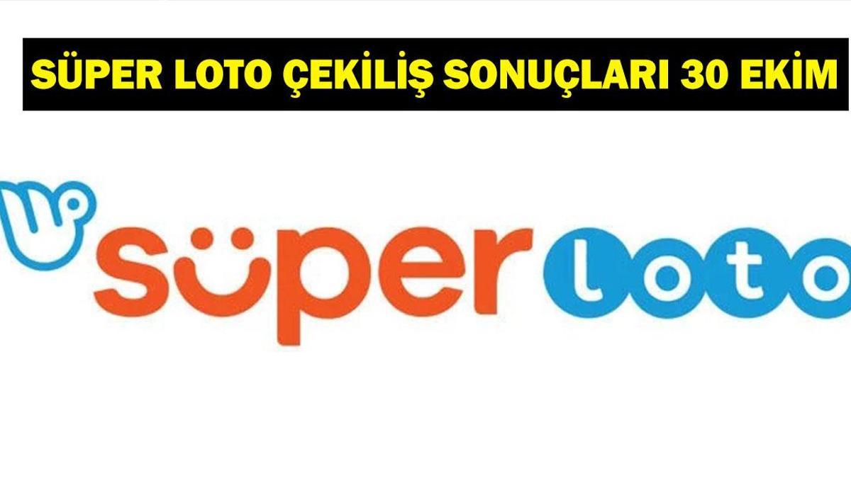 SÜPER LOTO ÇEKİLİŞ SONUÇLARI 30 EKİM! Milli Piyango Süper Loto çekiliş sonuçları sorgulama linki