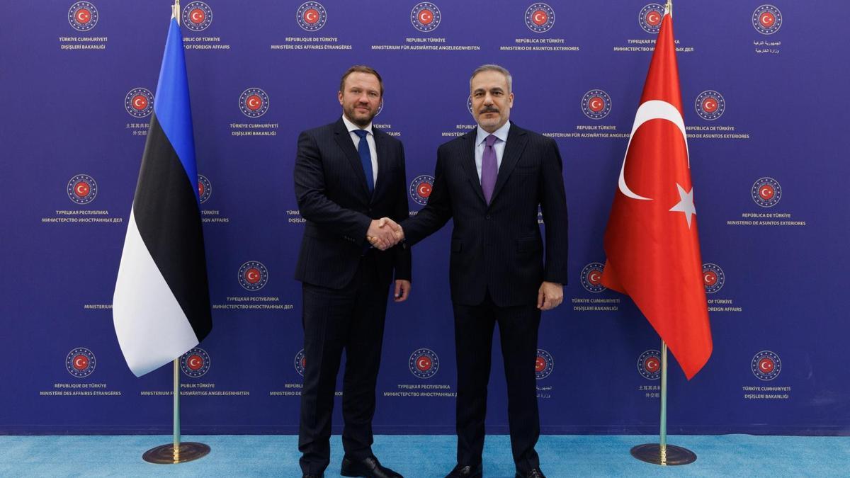 Bakan Fidan, Estonyalı mevkidaşı Tsahkna ile görüştü