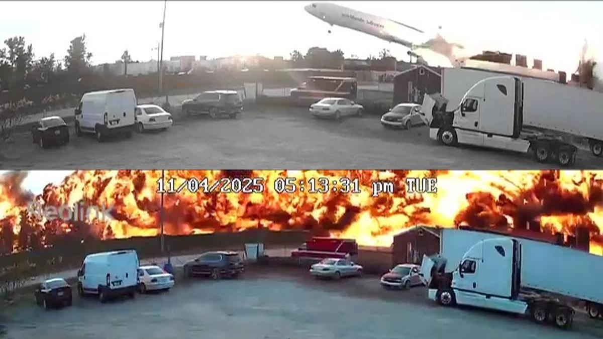 ABD'de düşen kargo uçağı bomba gibi patladı: 7 ölü, 11 yaralı