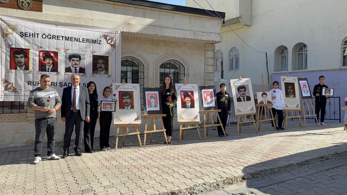 Mardinde şehit öğretmenler anıldı