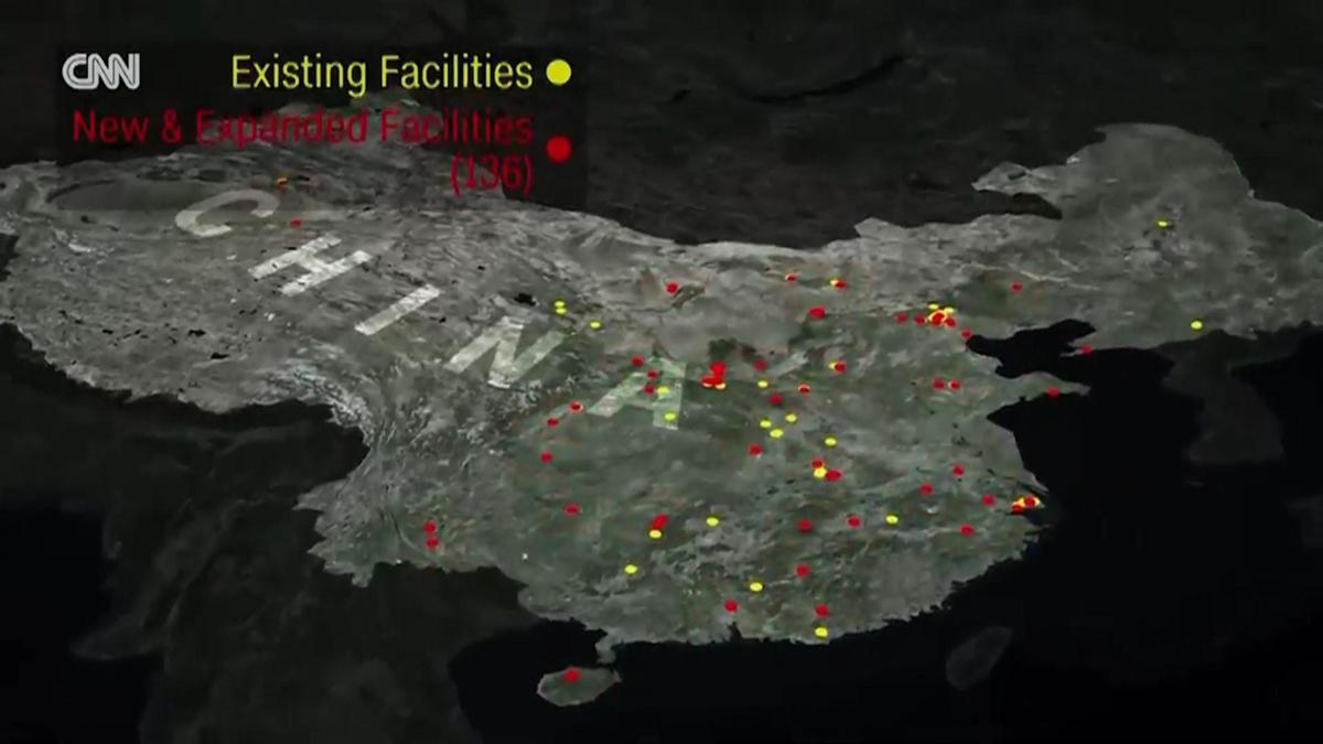 CNN International uydu görüntülerini yayınladı: Çinin füze tesislerinde devasa büyüme