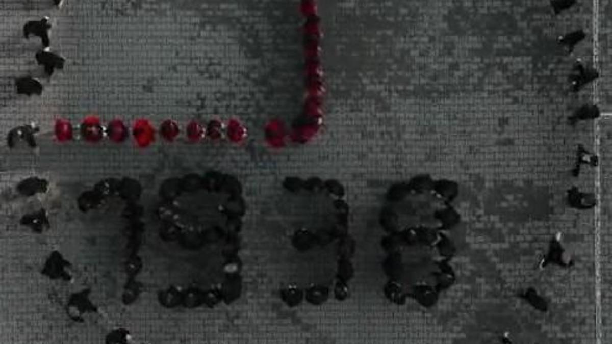 Ortaokul öğrencileri, Atatürkü özel koreografiyle andı