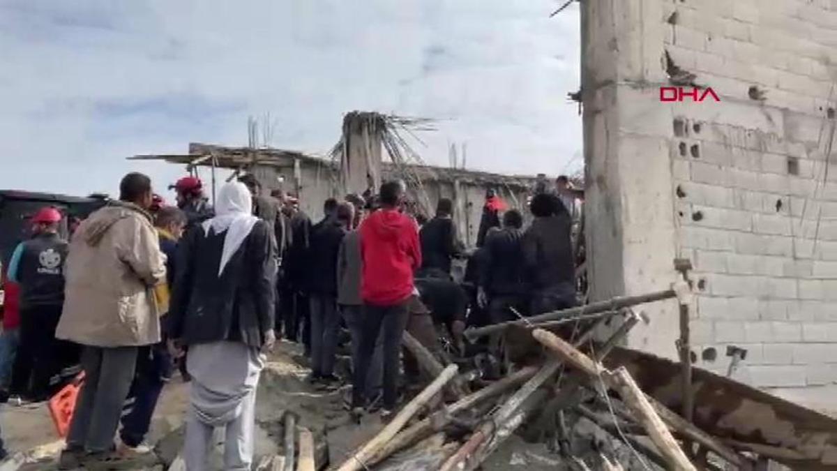 Şanlıurfa'da inşaatta çökme meydana geldi: 5 işçi yaralandı