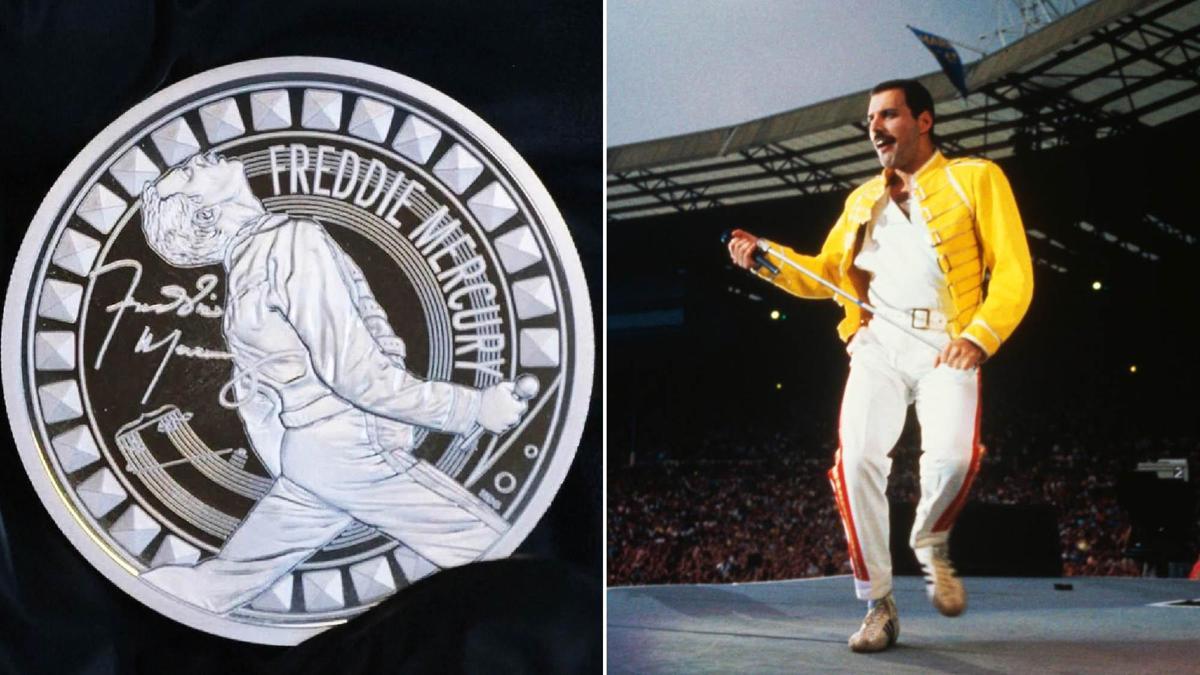 Freddie Mercury'ye özel madeni para
