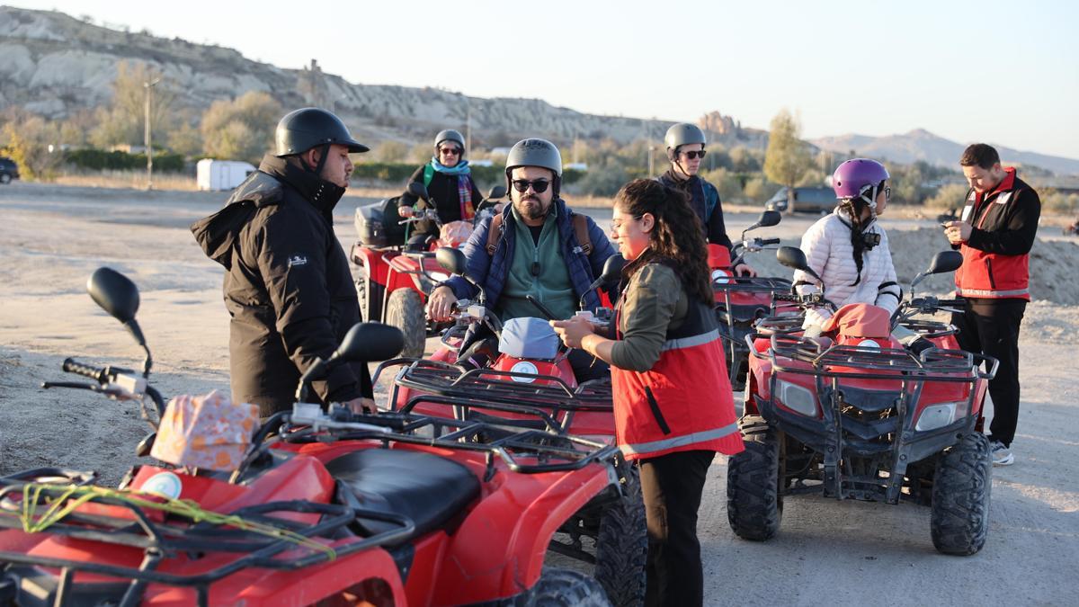Kapadokya'da turistlere yönelik kullanılan arazi araçları denetlendi