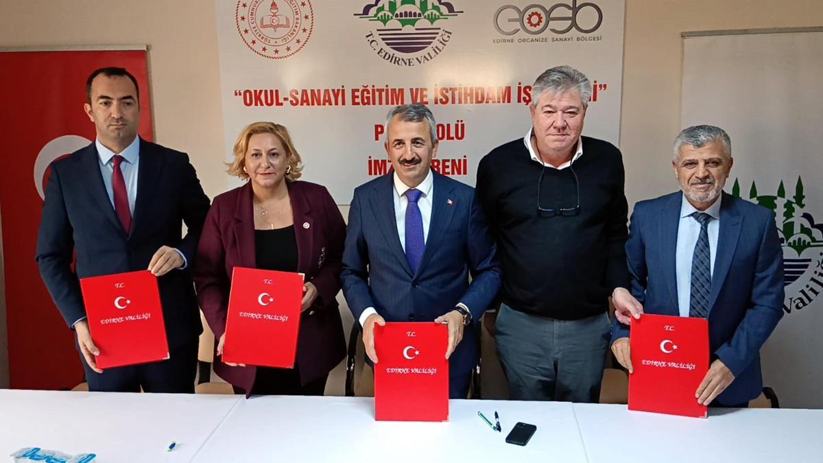 Edirnede meslek lisesi öğrencilerine, OSBde iş garantili staj imkanı