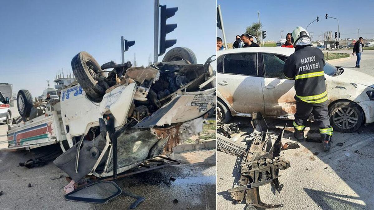 Hatay'da zincirleme kaza: 7 yaralı