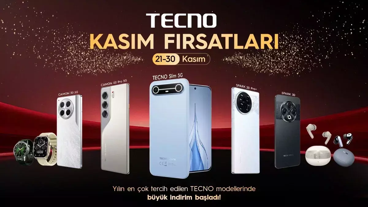 Black Fridayin yıldızı: TECNO akıllı telefonlar
