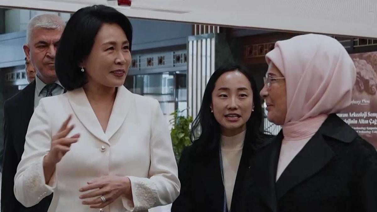 Emine Erdoğan, Güney Kore liderinin eşiyle bir araya geldi