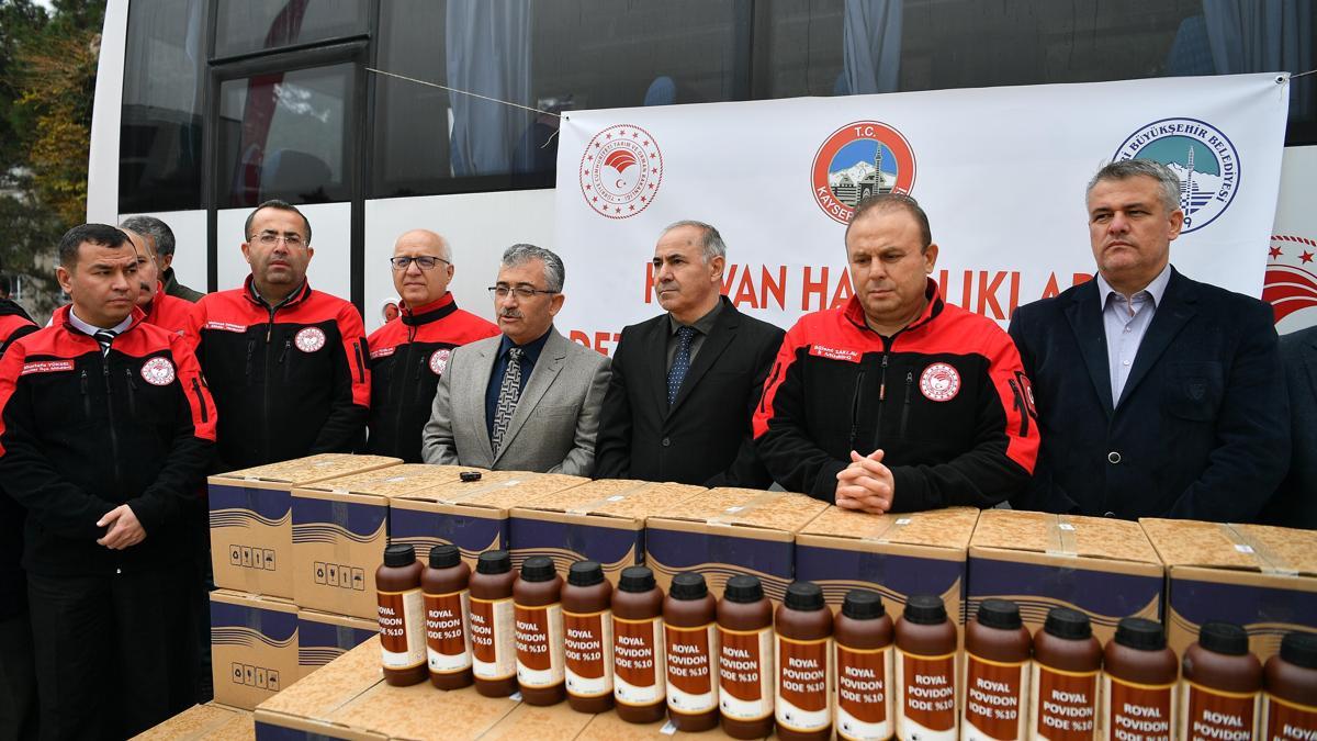 Büyükşehir Belediyesinden besicilere dezenfektan desteği