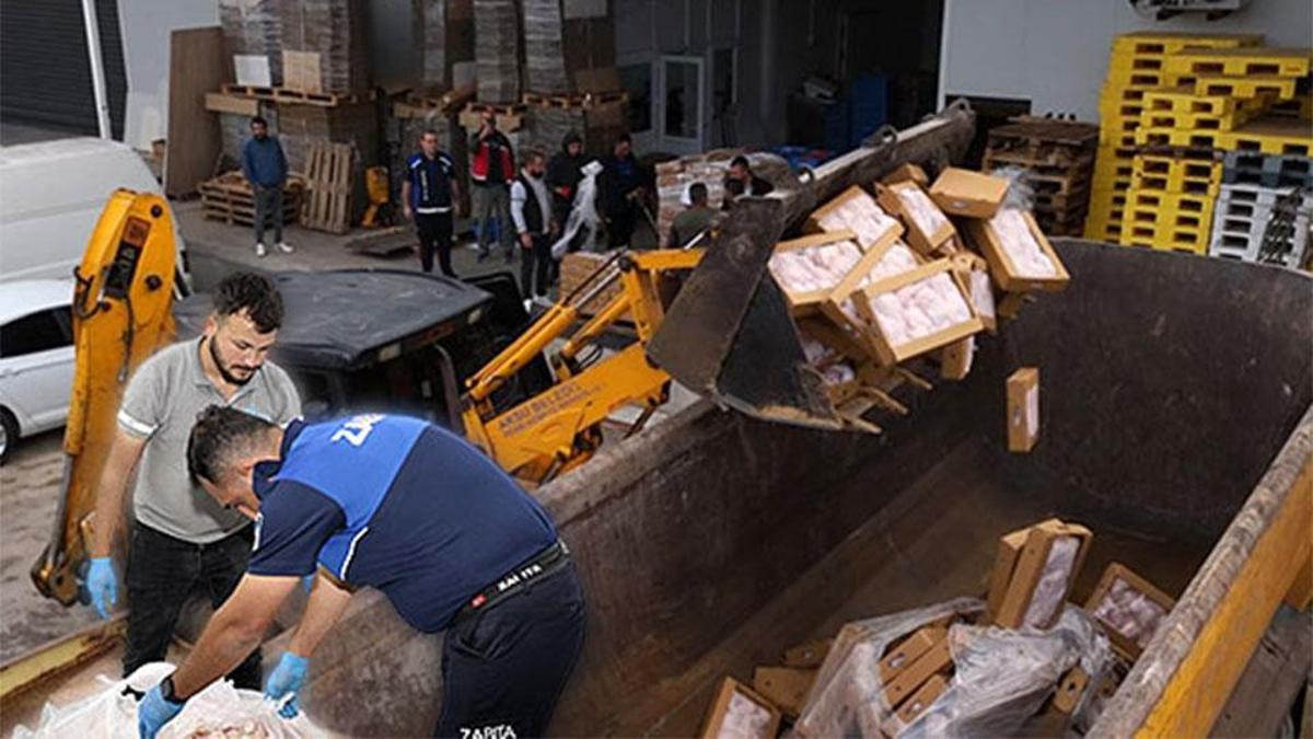 25 tonluk gıda skandalı gün yüzüne çıktı: Vatandaşa yedireceklerdi, böyle imha edildi