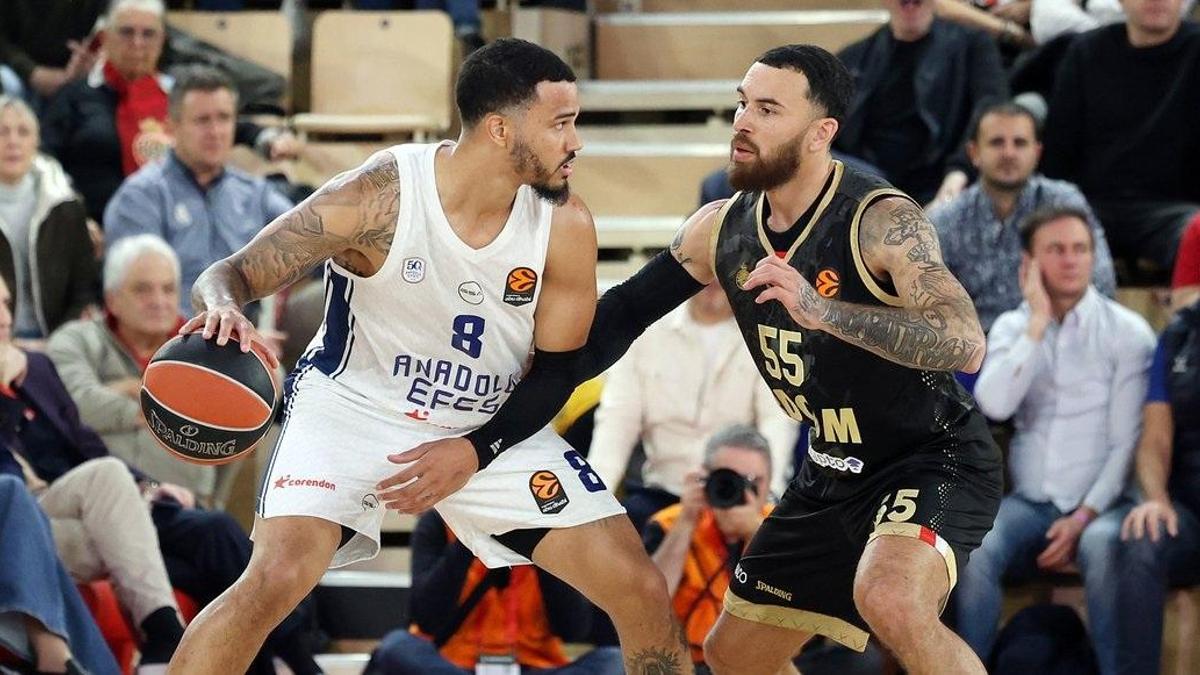 Anadolu Efes, deplasmanda Monaco'ya farklı mağlup oldu