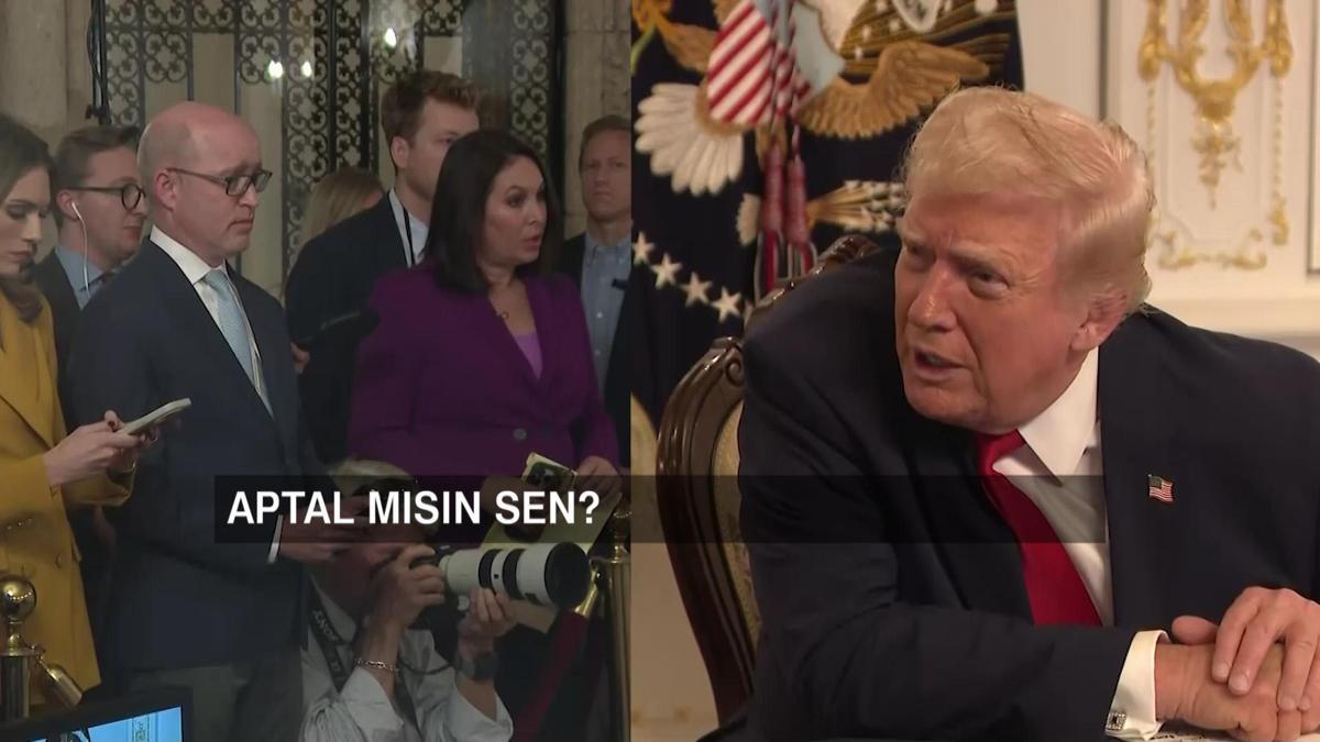 Trumptan gazeteciye hakaret: Aptal mısın?