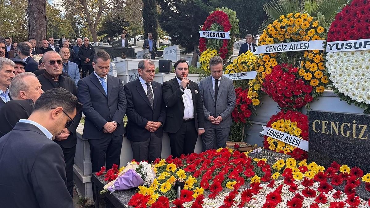 Galatasaray’ın eski başkanı Mustafa Cengiz, kabri başında anıldı