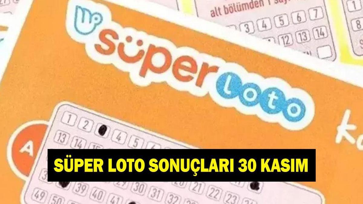SÜPER LOTO SONUÇLARI 30 KASIM! MPİ Süper Loto çekiliş sonucu sorgulama ve canlı izleme linki