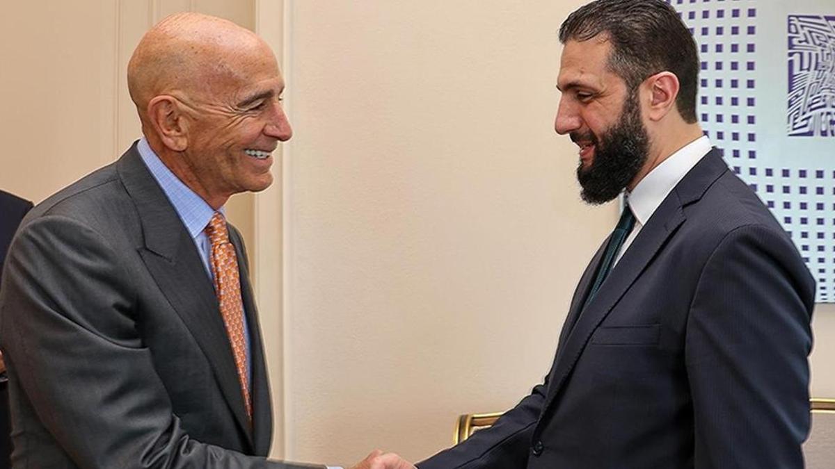 Suriye Cumhurbaşkanı Şara, ABD'nin Suriye Özel Temsilcisi Barrack'ı kabul etti