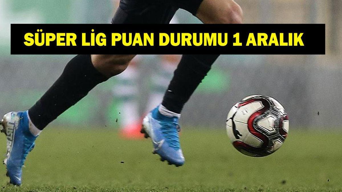 SÜPER LİG PUAN DURUMU TABLOSU! 1 Aralık 2025 güncel puan durumu! Derbi sonrası GS ve FB’nin kaç puanı var?