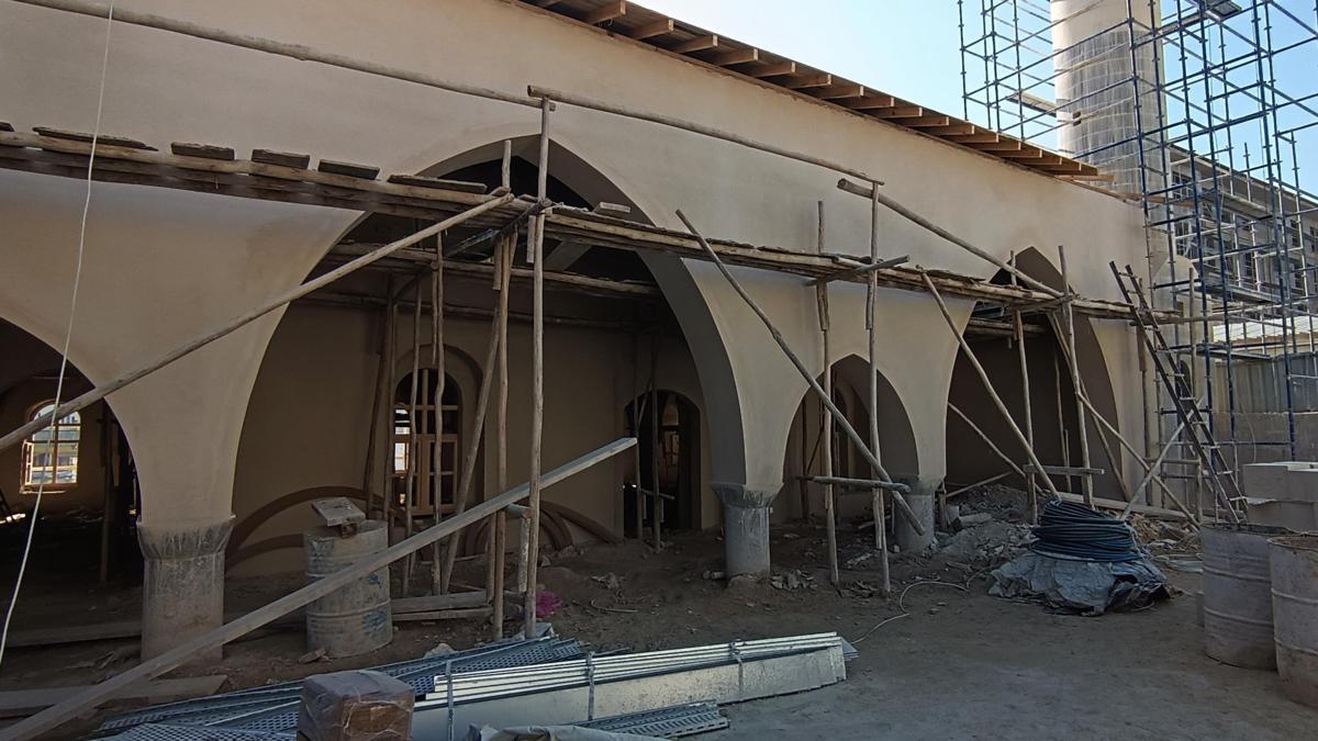 Depremin vurduğu Derviş Paşa Camisinin restorasyonu sürüyor