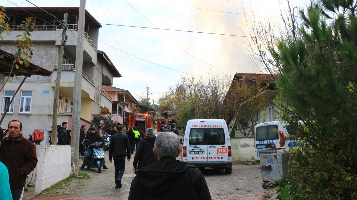 Tokatta çıkan yangında ev kullanılamaz hale geldi