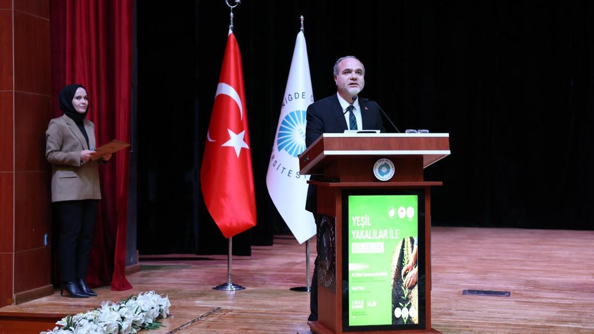 Niğde'de Yeşil Yakalılarla Söyleşiler programı düzenlendi