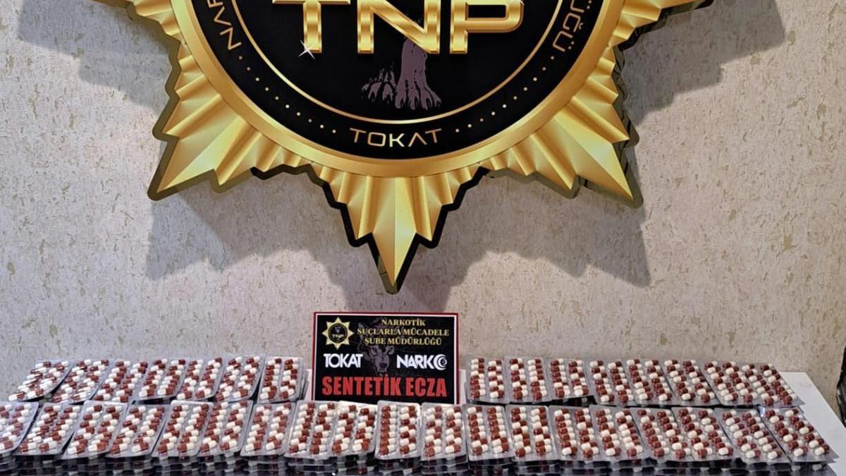 Tokatta 4 bin 382 sentetik hap ele geçirildi