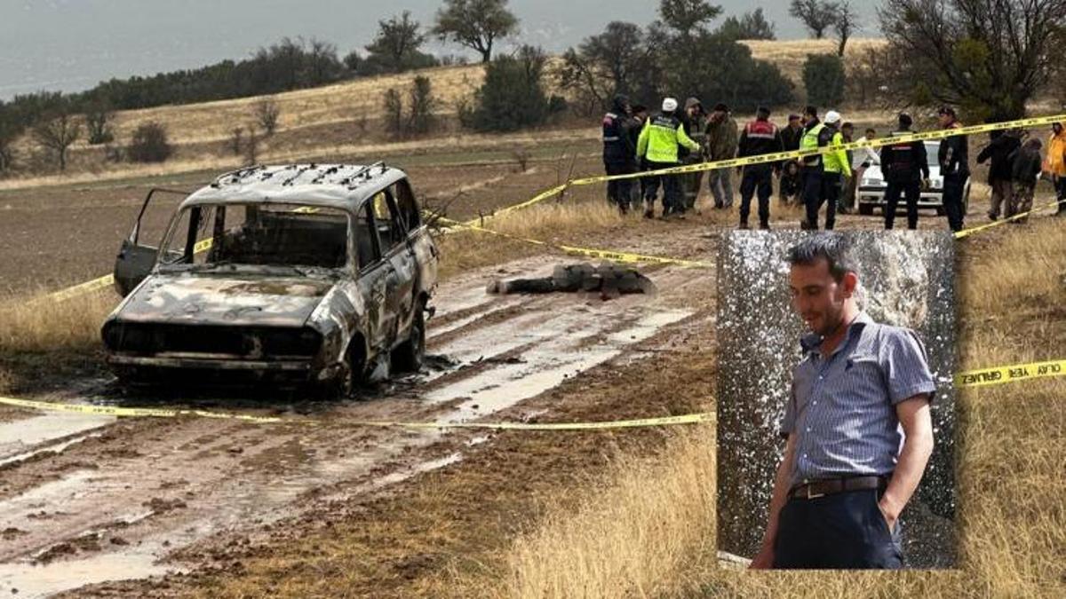 Ispartada kan donduran olay! Yanan otomobilin yakınında başsız erkek cesedi bulundu