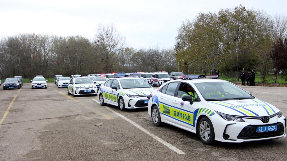 Edirnede 82 yeni araç jandarma ve emniyet teşkilatı hizmetine alındı