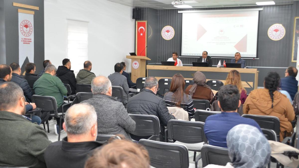 Niğdede çiğ süt hijyeni ve yeni destekleme modeli eğitimi başladı