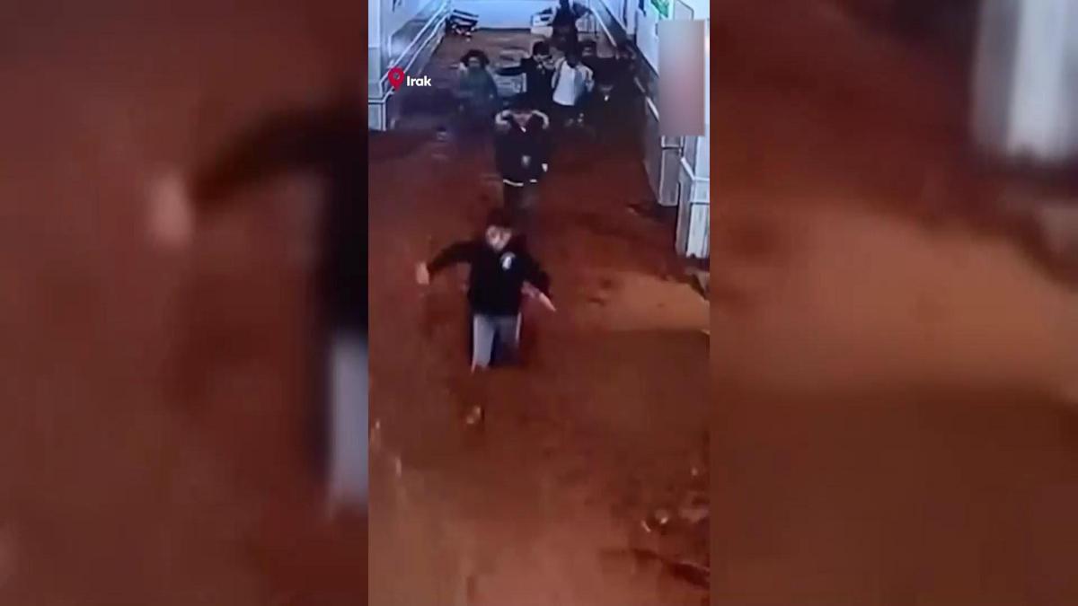 Irak’ta sel: Okulu su bastı, öğrenciler böyle kaçtı!