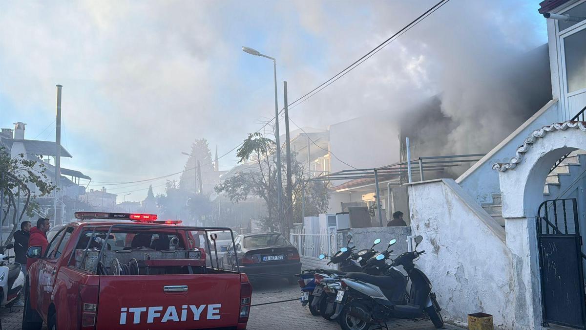 Muğlada kavga sonrası yaşadığı evi ateşe verdiği öne sürülen kadın tutuklandı