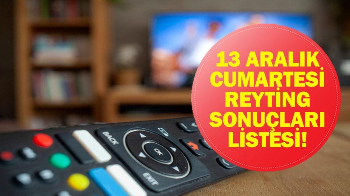 13 ARALIK REYTİNG SONUÇLARI: Güller ve Günahlar, Gönül Dağı, Ben Leman, Çok Güzel Hareketler 2, Son Görüldüğü Yer, Güldür Güldür Show, MasterChef Türkiye gecenin birincisi kim oldu? İşte 13 Aralık reytingleri...