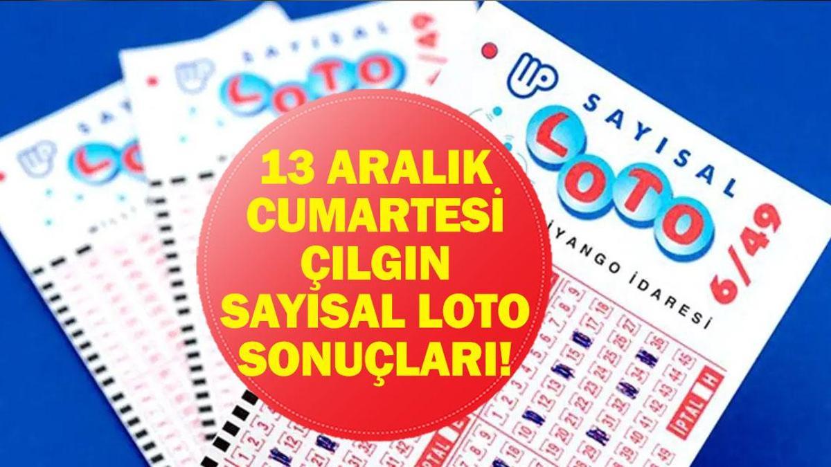 13 ARALIK SAYISAL LOTO SONUÇLARI: Çılgın Sayısal Loto'da Kim, Ne Kadar Kazandı? İşte 13 Aralık Milli Piyango Sayısal Loto Sonuçları Sorgulama Ekranı!