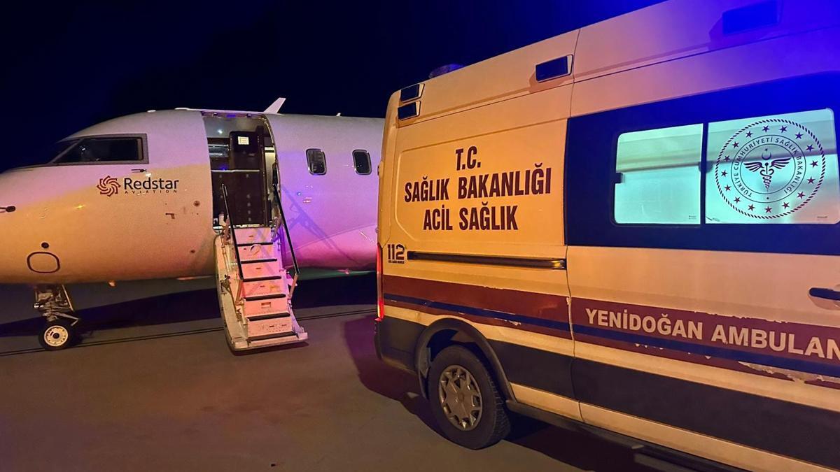 Şırnakta kalp damar rahatsızlığı olan bebek uçak ambulansla İstanbula sevk edildi
