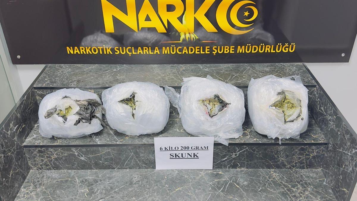 Şırnak'ta 6 kilo skunk ele geçirildi: 2 gözaltı