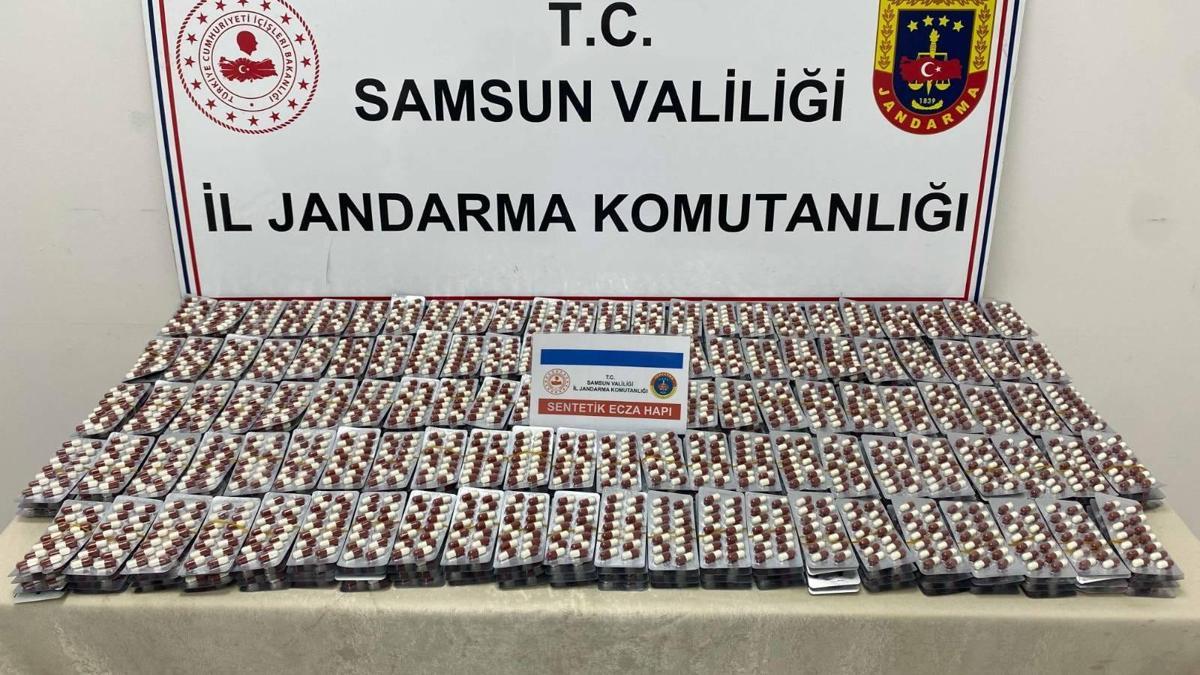 Samsun'da 6 bin 621 uyuşturucu hap ele geçirildi