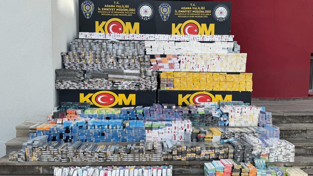 Aracından 16 bin paket kaçak sigara çıkan sürücü tutuklandı