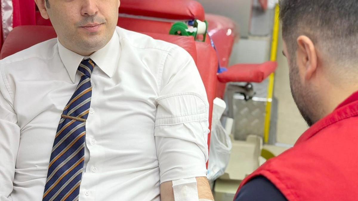 İslahiye'de adliye personelinden kan bağışı