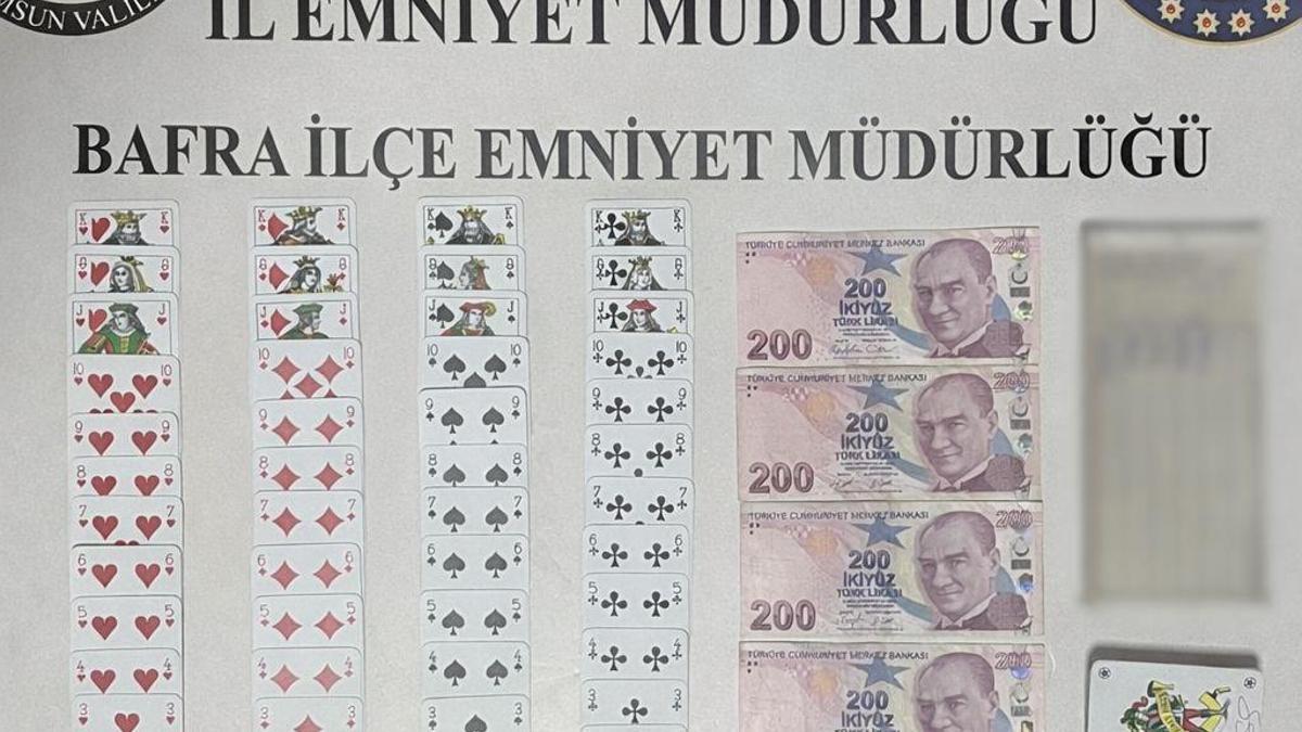 Samsun'da kumar operasyonunda 4 kişi hakkında işlem yapıldı