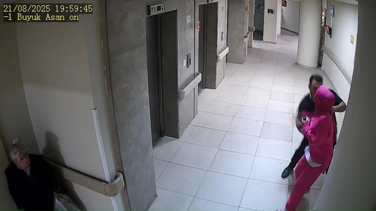 Boşanma aşamasındaki eşini hastanede kovalayıp silahla vurmuştu! Koca dehşetinin görüntüleri ortaya çıktı